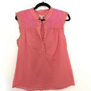 J.Crew Embroidered Top